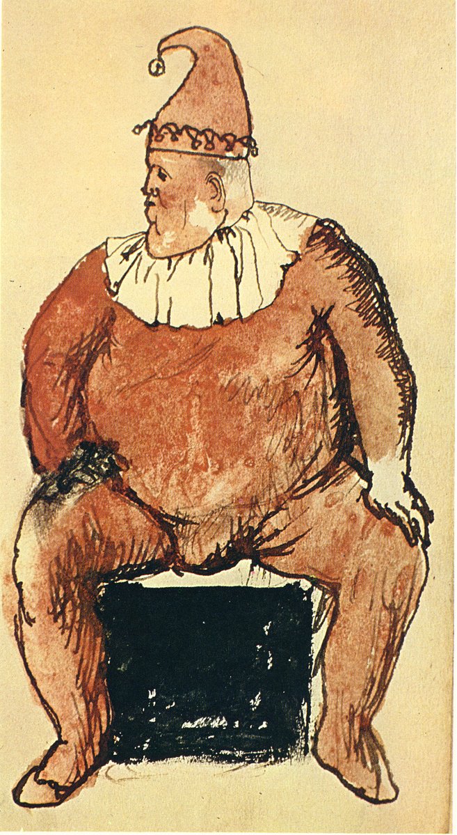 Picasso Seated fat clown 1905